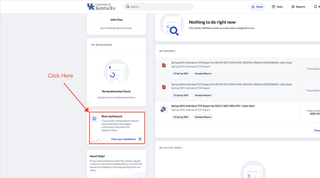 dashboard login